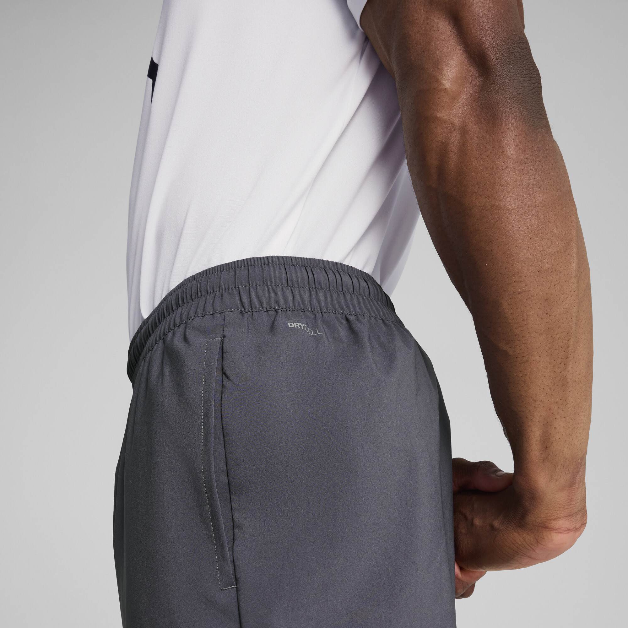 PUMA TAD ESSENTIALS geweven tapeRood broek voor Heren, Grijs, Maat M thumbnail 5