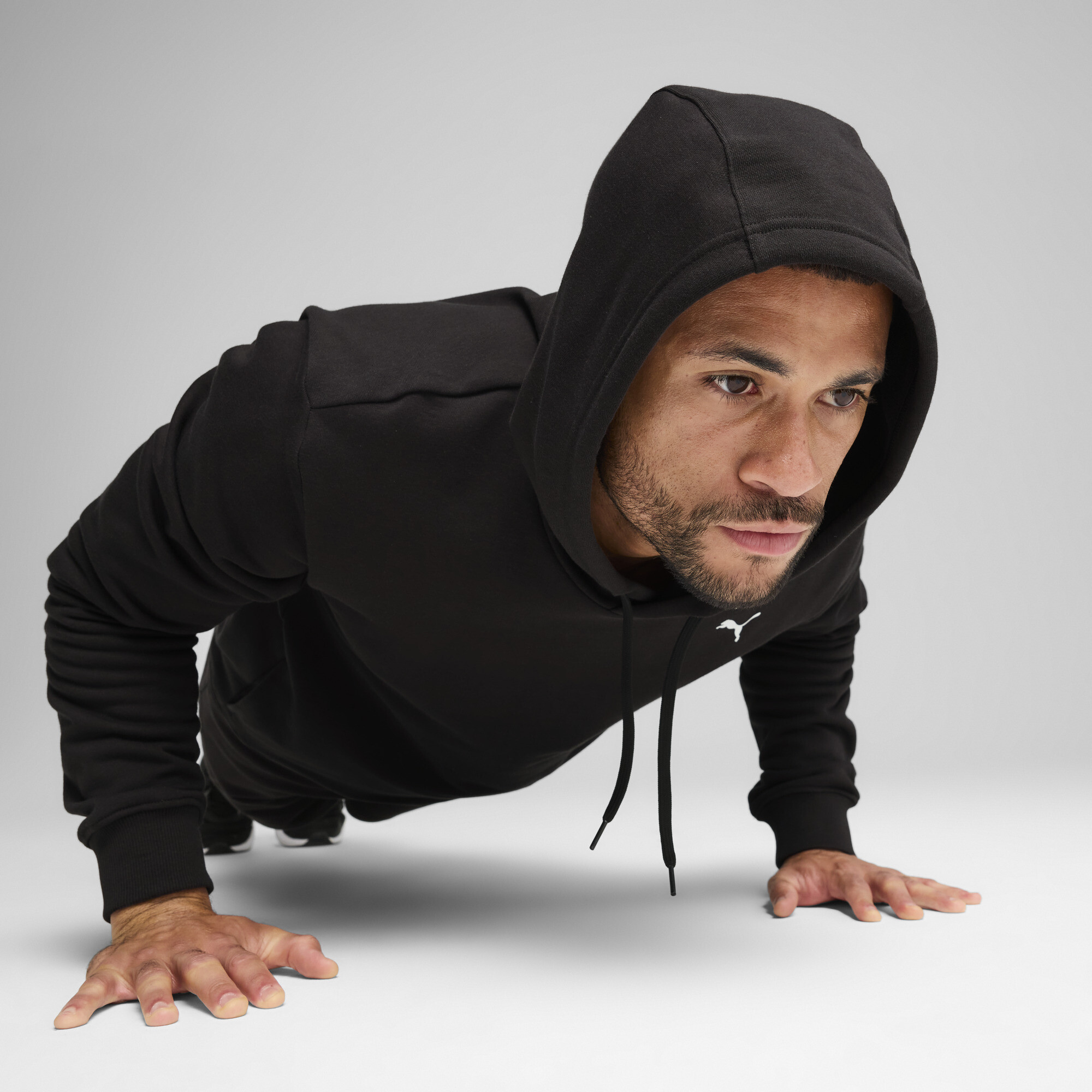 PUMA TAD ESSENTIALS sweatstof hoodie voor Heren, Zwart, Maat L thumbnail 7