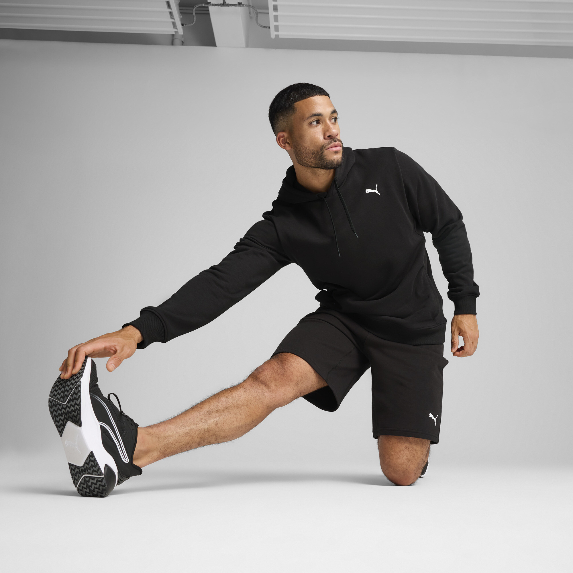 PUMA TAD ESSENTIALS sweatstof hoodie voor Heren, Zwart, Maat L thumbnail 6