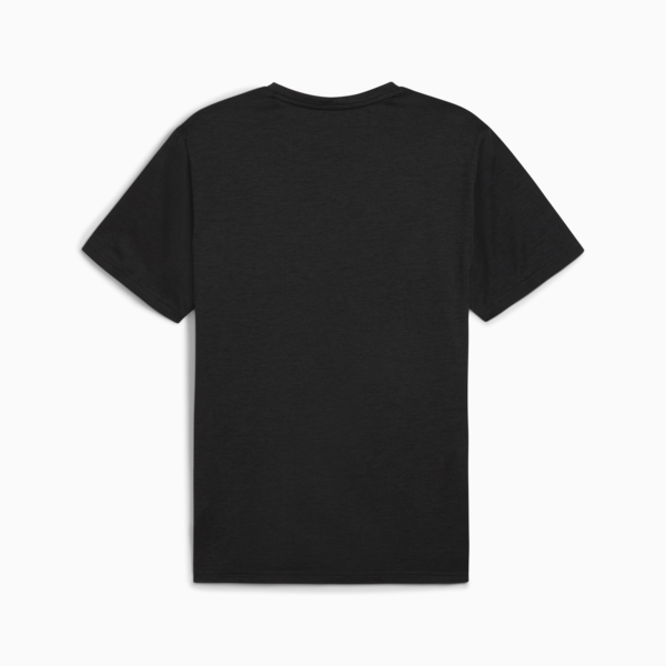 TAD ESSENTIALS Heather Cat Tee Men, PUMA Black Heather, large-ZAF