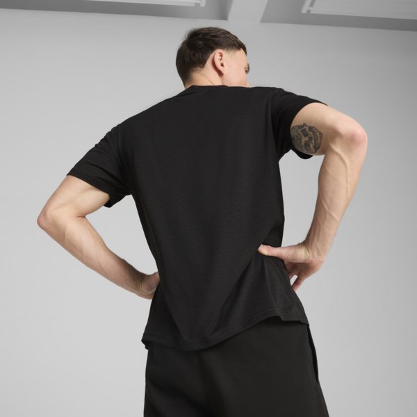Playera Train All Day Essentials Texture para hombre, PUMA Black Heather, large-MEX