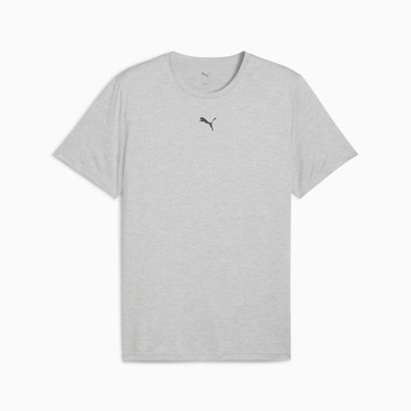 Remera Train All Day Essentials Jaspeada para hombre, Light Gray Heather, large-ARG