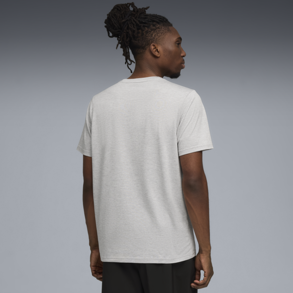 Remera Train All Day Essentials Jaspeada para hombre, Light Gray Heather, large-ARG
