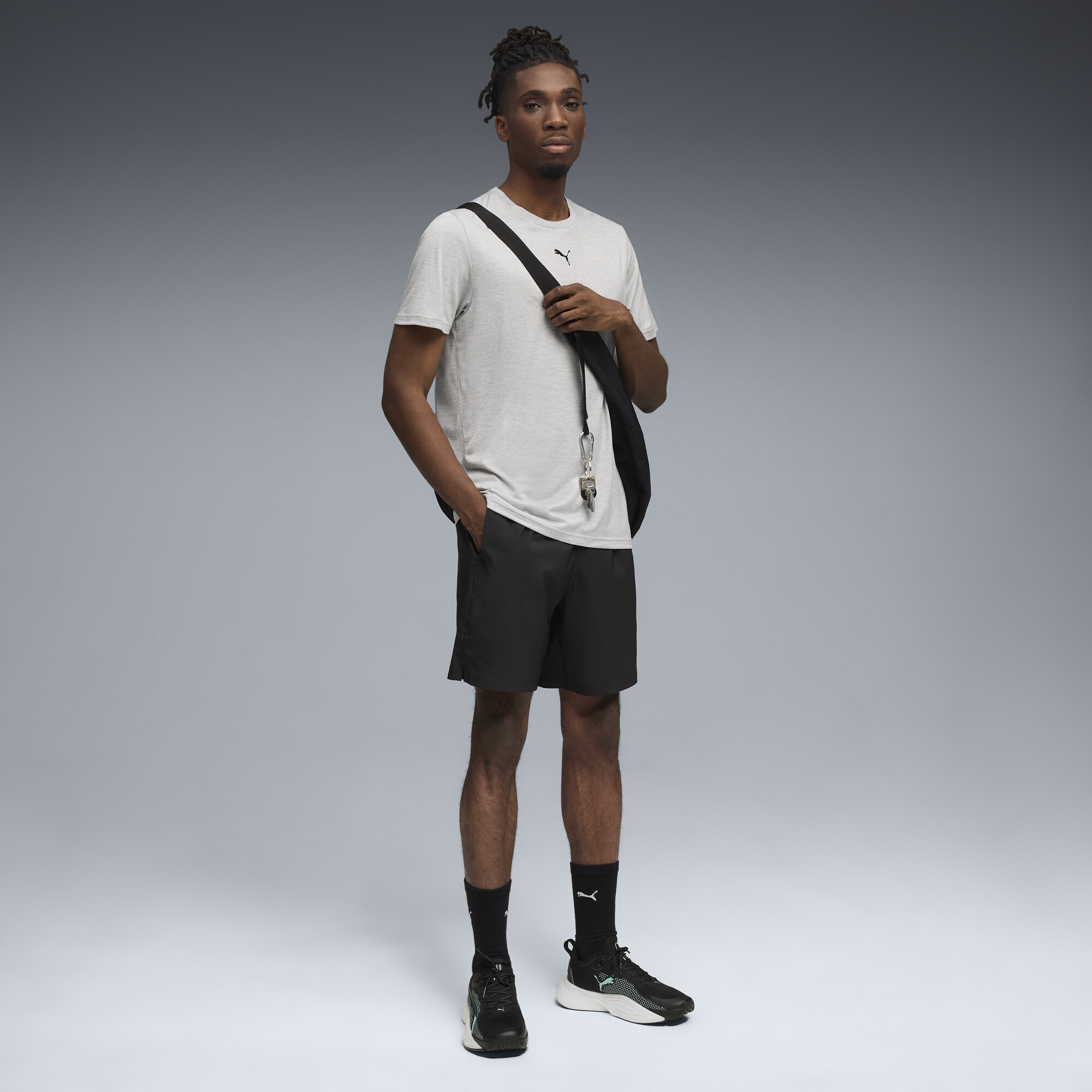 PUMA TAD ESSENTIALS gemÃªleerd Cat T-shirt voor Heren, Grijs, Maat 3XL thumbnail 4