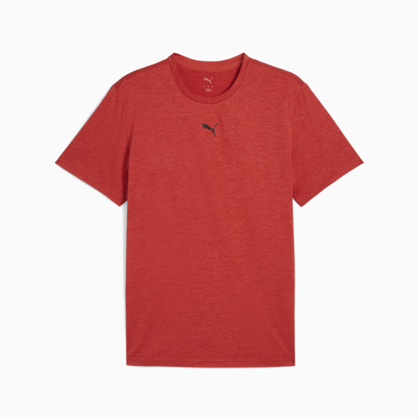 TAD ESSENTIALS Heather Cat Tee Men, Red Fire Heather, large-ZAF