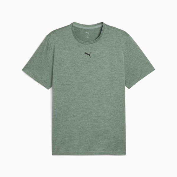 TAD ESSENTIALS Heather Cat Tee Men, Green Moon Heather, large-ZAF