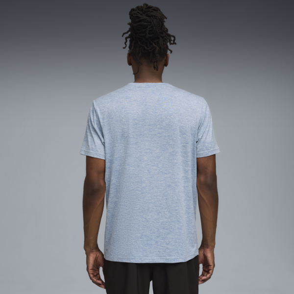 Playera Train All Day Essentials Texture para hombre, Cool Blue Heather, large-MEX