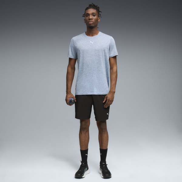 Playera Train All Day Essentials Texture para hombre, Cool Blue Heather, large-MEX