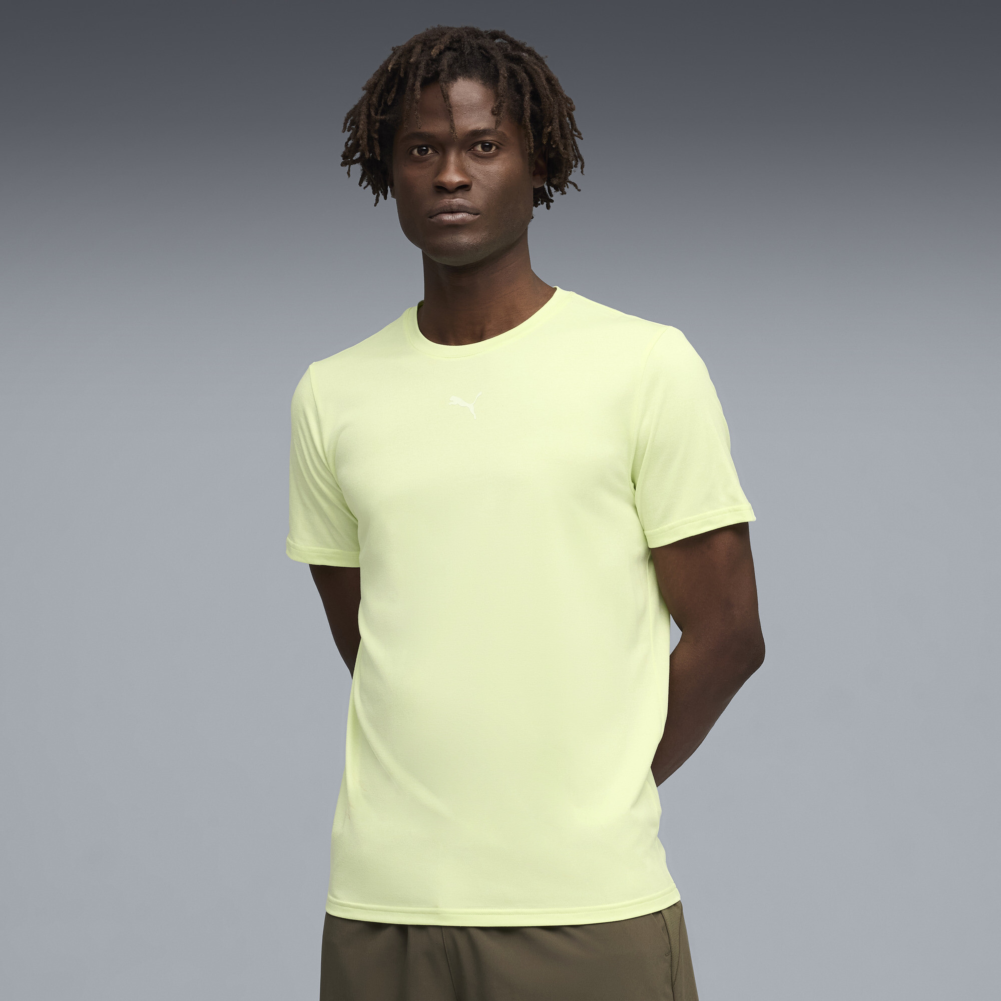 PUMA Train All Day Essentials Men's Training T-Shirt in Green, Size L