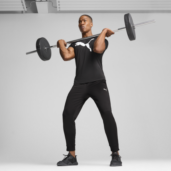 TAD ESSENTIALS Solid Cat Tee Men, PUMA Black, large-ZAF