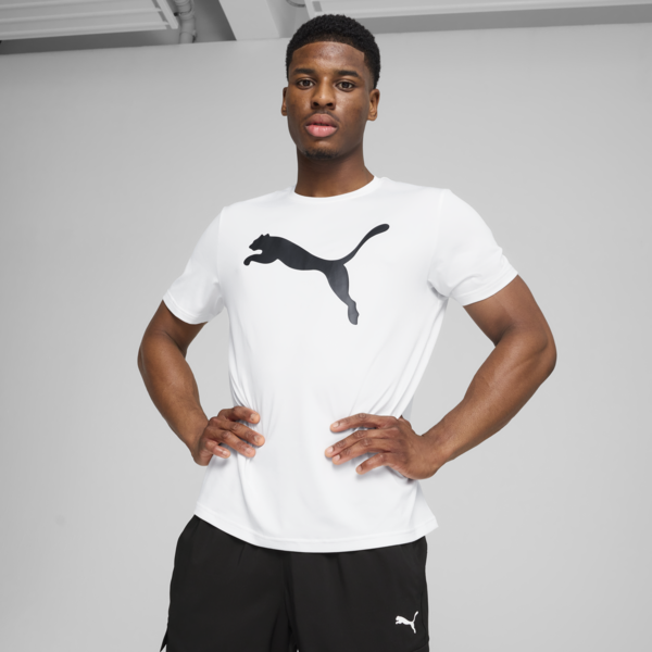 TAD ESSENTIALS Solid Cat Tee Men, PUMA White, large-MEX