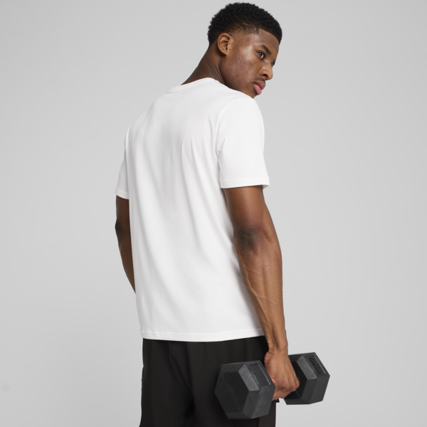 TAD ESSENTIALS Solid Cat Tee Men, PUMA White, large-MEX