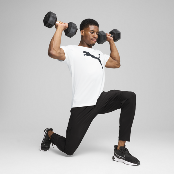 TAD ESSENTIALS Solid Cat Tee Men, PUMA White, large-MEX