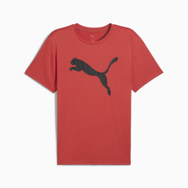 TAD ESSENTIALS Solid Cat Tee Men, Red Fire, large-ZAF