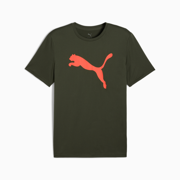 Playera Train All Day Essentials Solid Big Cat para hombre, Dark Olive, large-MEX