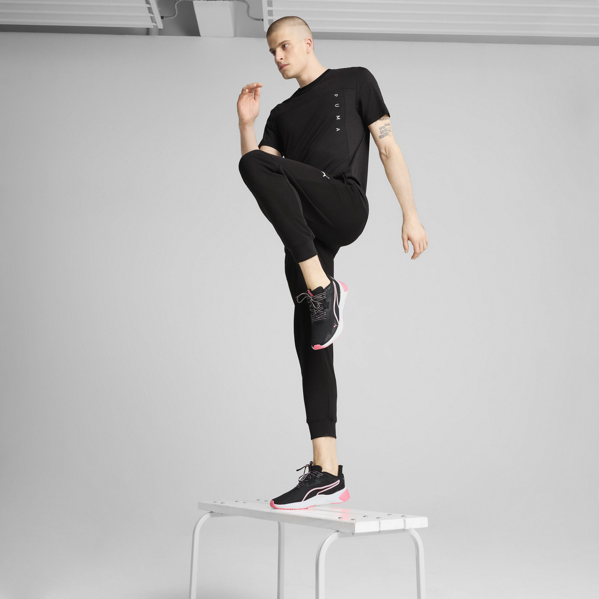 PUMA TAD TECH triblend T-shirt voor Heren, Zwart, Maat 4XL thumbnail 4