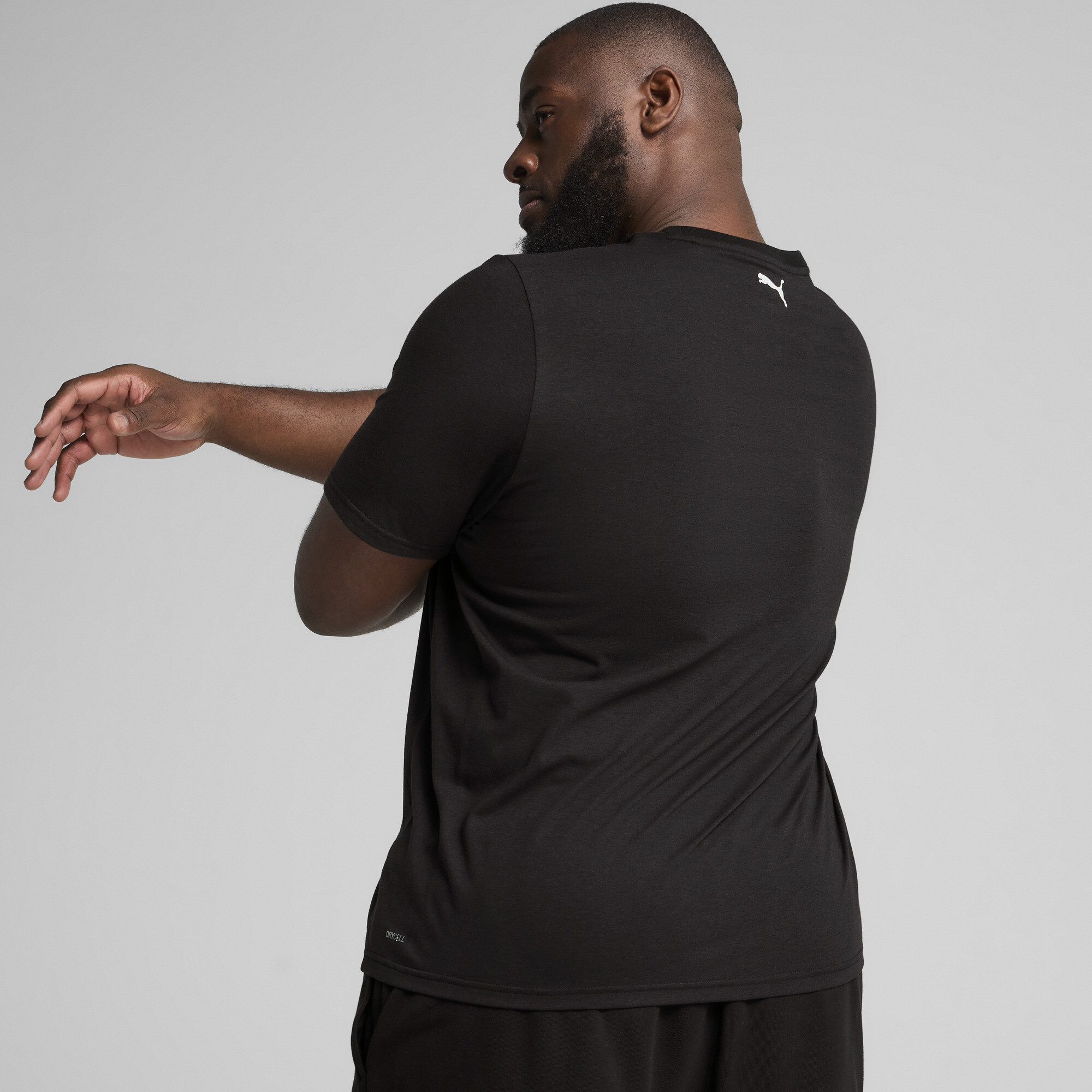 PUMA TAD TECH triblend T-shirt voor Heren, Zwart, Maat L thumbnail 3