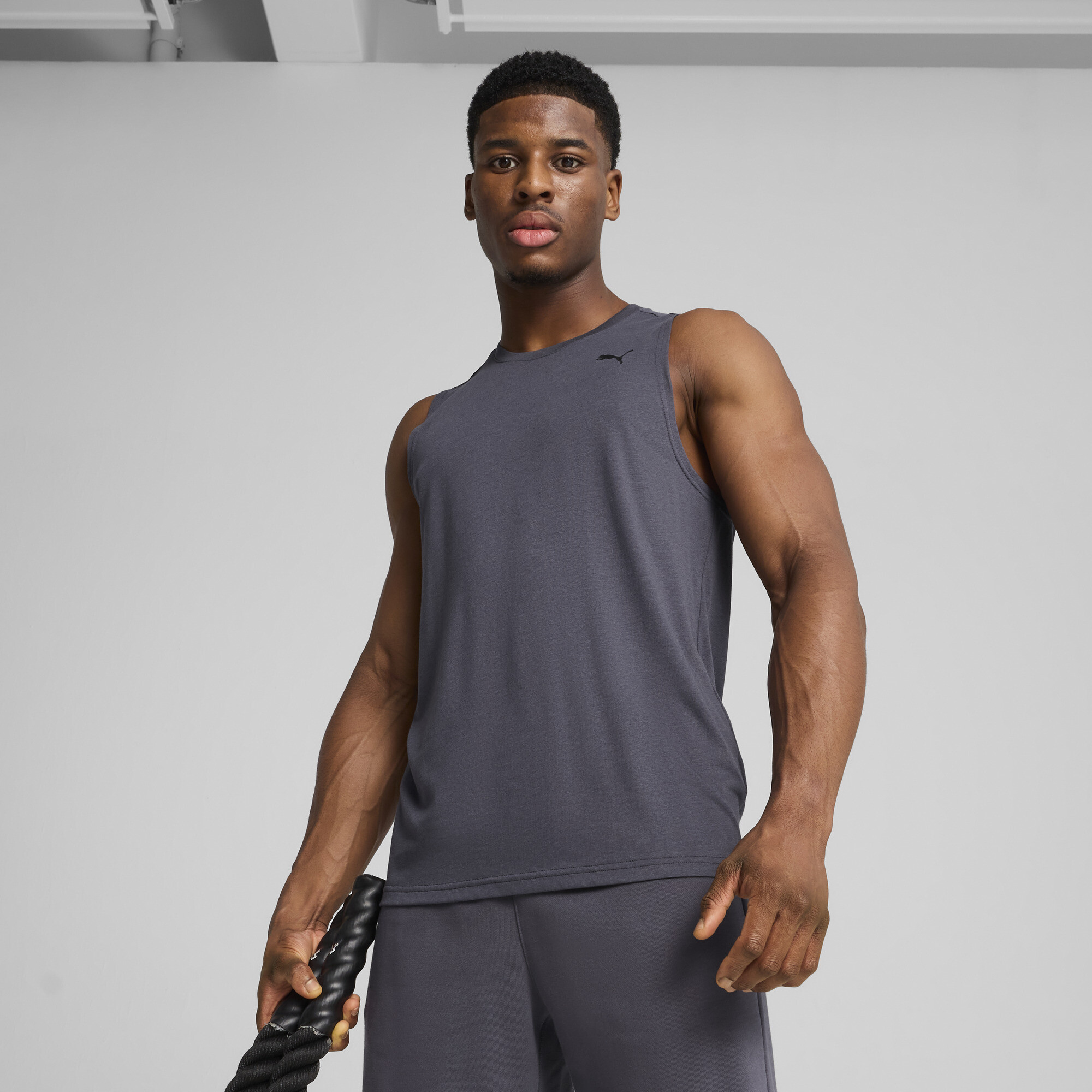 Puma TAD TECH Triblend Tanktop Herren | Galactic Gray | Größe: L