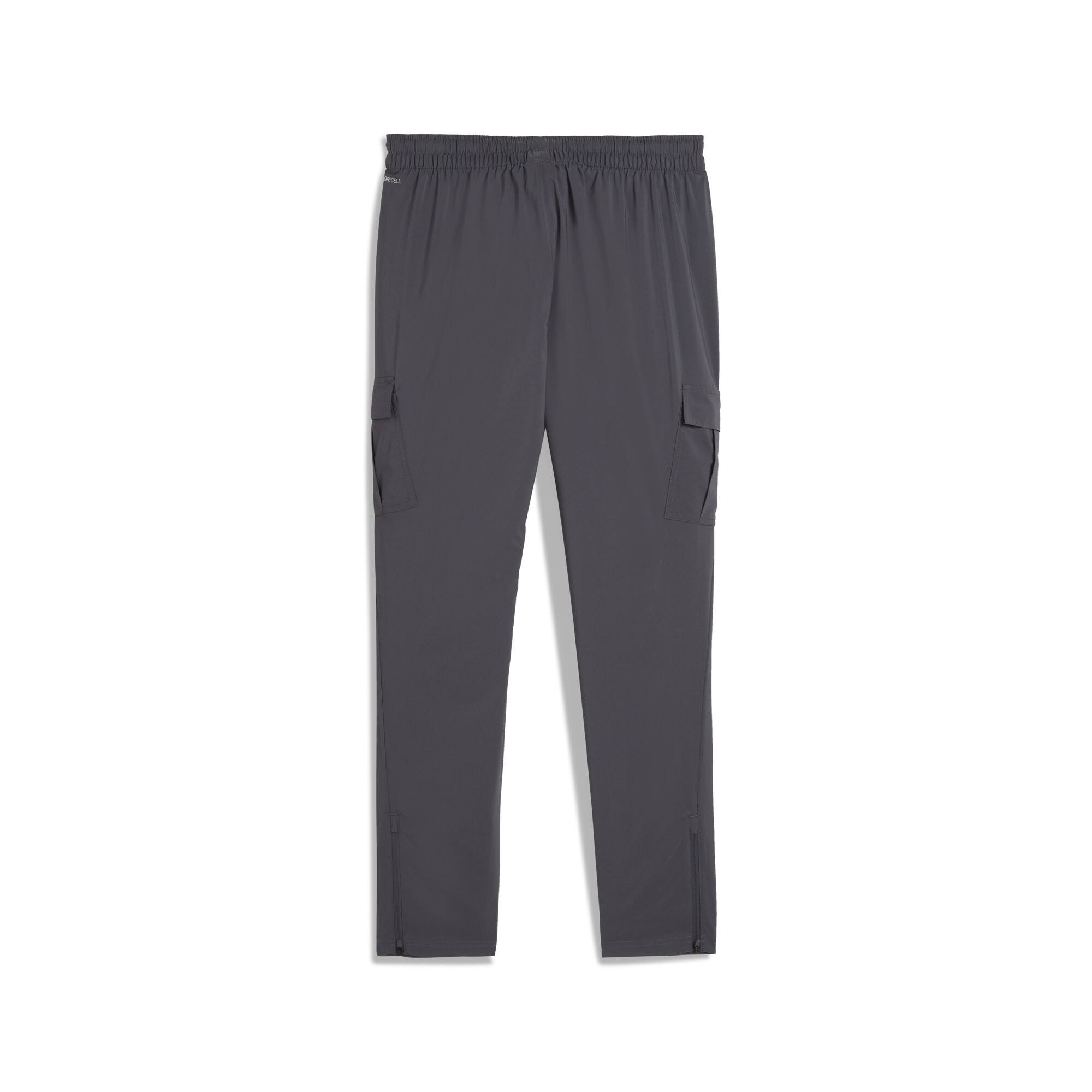 Puma tad tech woven cargobroek in de kleur grijs.