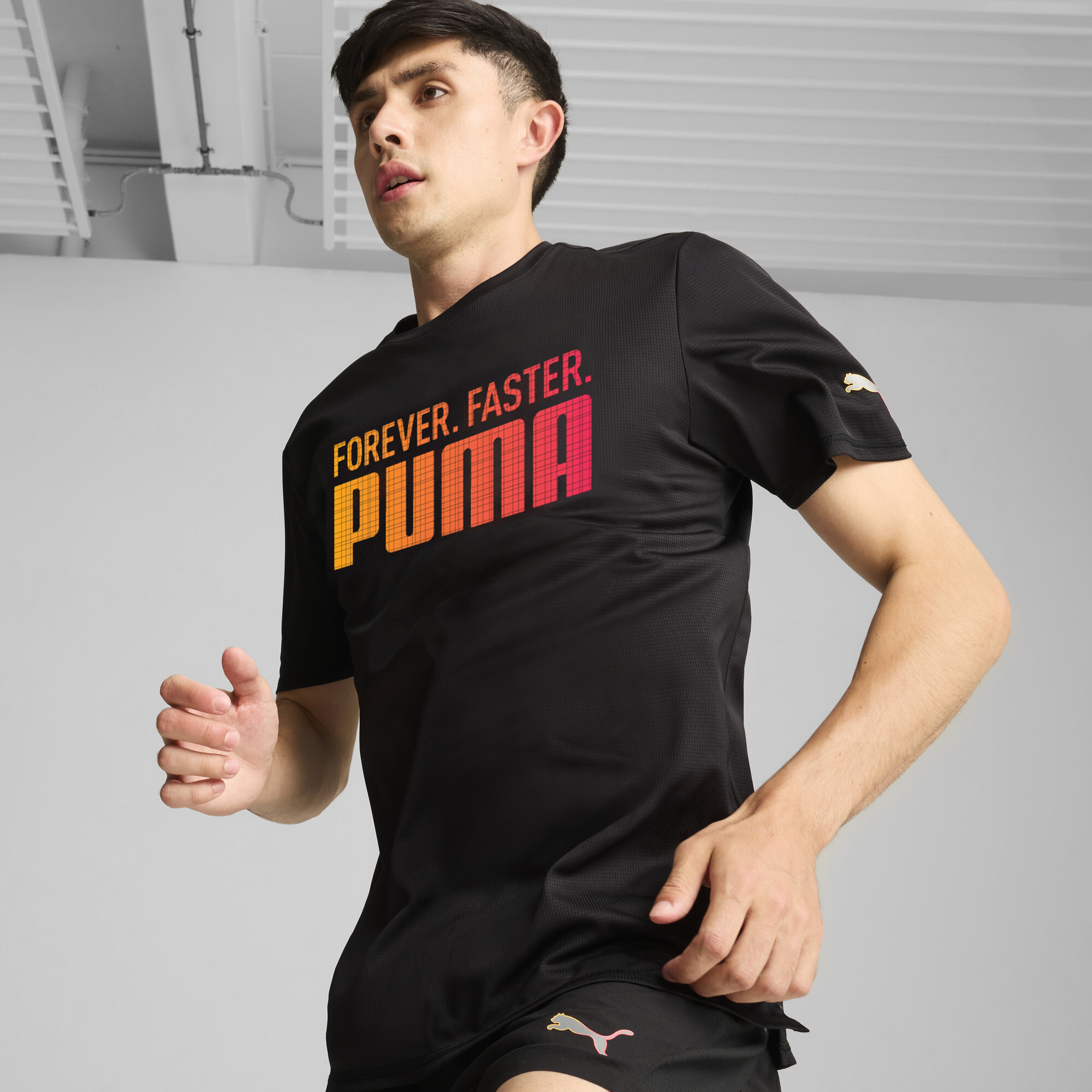 Puma RUN FAV „Forever. Faster.“ T-Shirt Herren | Black | Größe: L