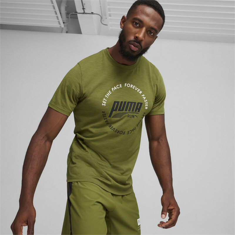 

Men's PUMA Graphic Run Emblem Training T-shirt