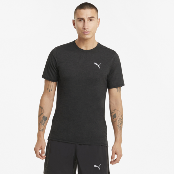 Remera Run Favorite, PUMA Black Heather, large-ARG