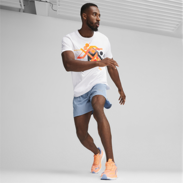 Remera CON GRÁFICOS PARA HOMBRE RUN FASTER ICONS, PUMA White, large-ARG
