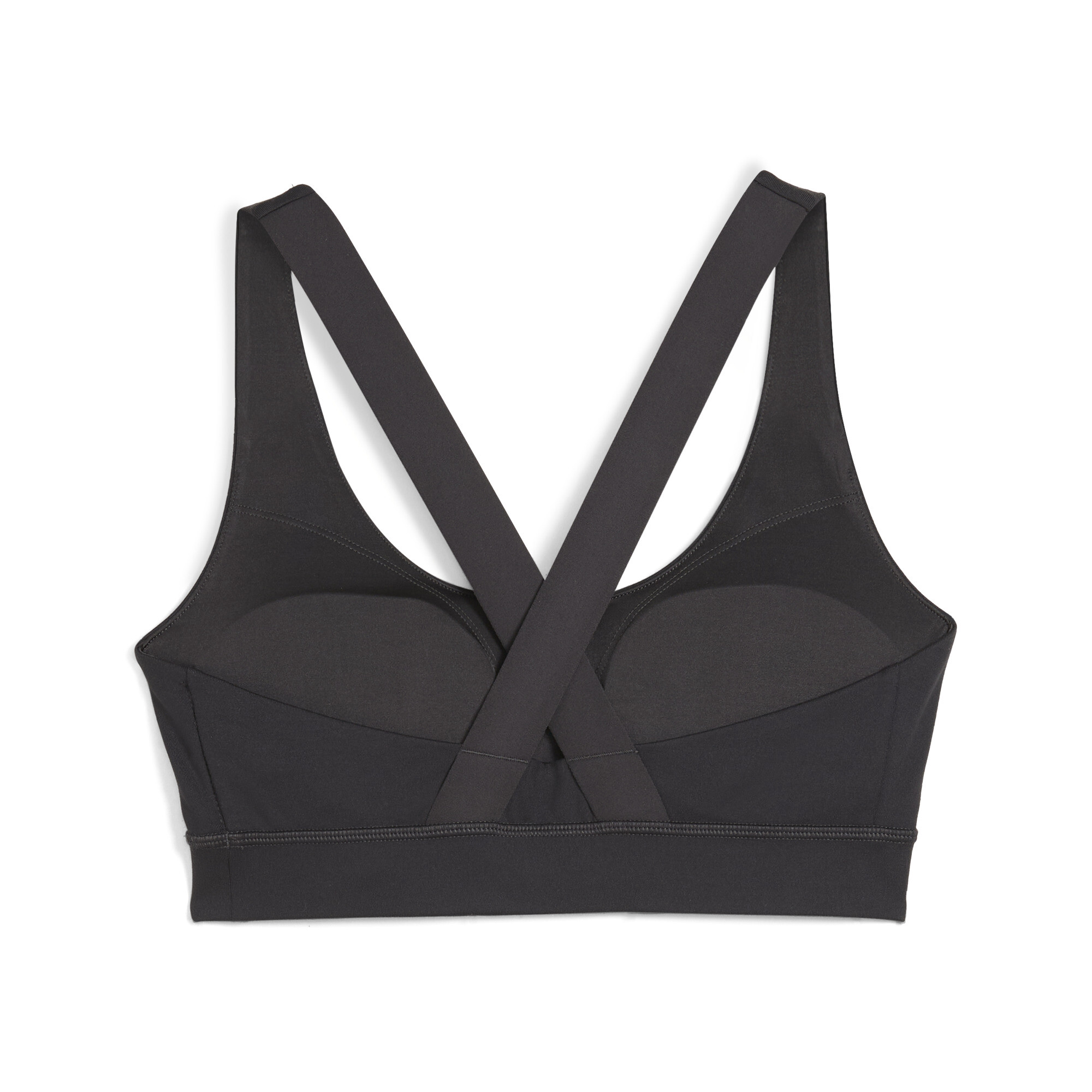 Women's Puma TRAIN Mid-Impact Bra, Gray, Size XL, Clothing