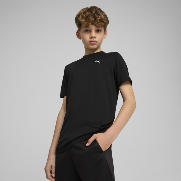 Train All Day Essentials Tee Youth, PUMA Black, large-MEX