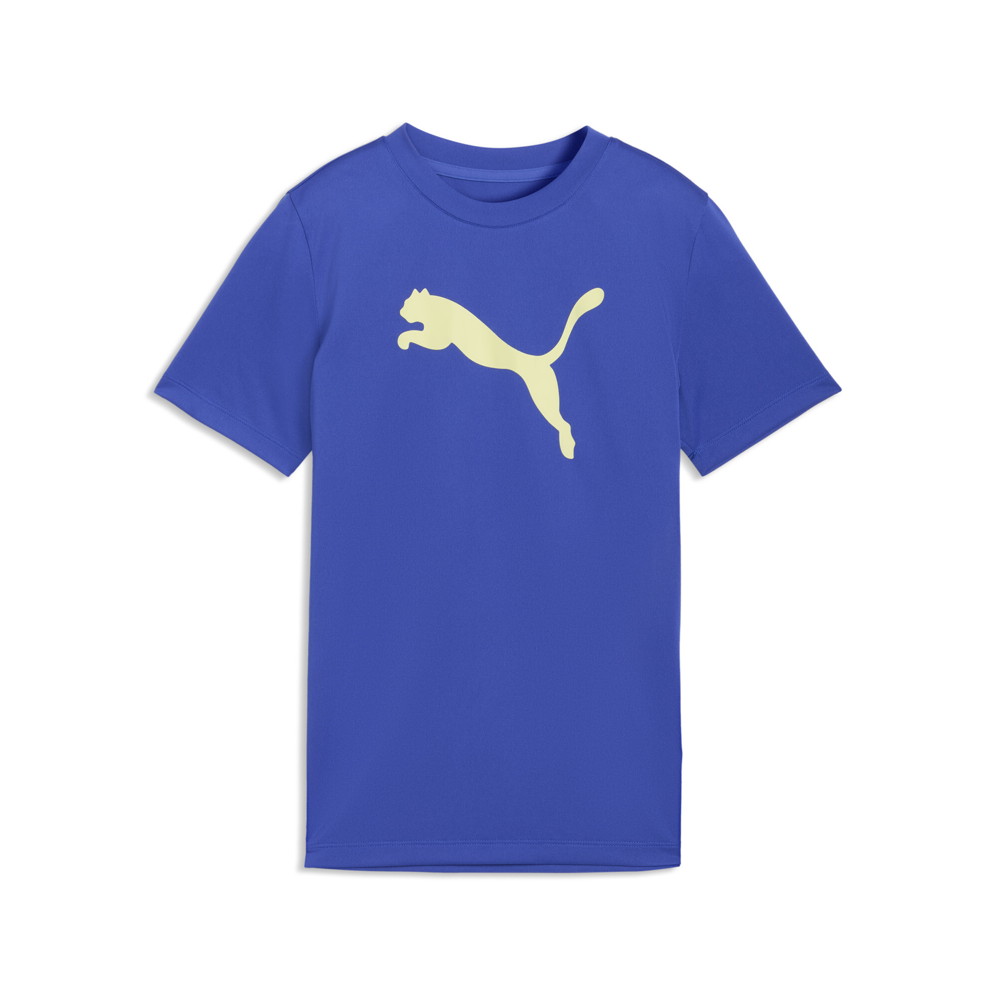 PUMA Train All Day Essentials Cat-logo T-shirt voor Heren, Blauw, Maat 13-14Y