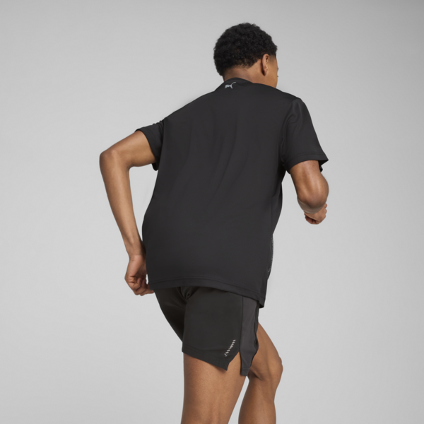 Playera estampada Running para hombre, PUMA Black-Q2, large-MEX