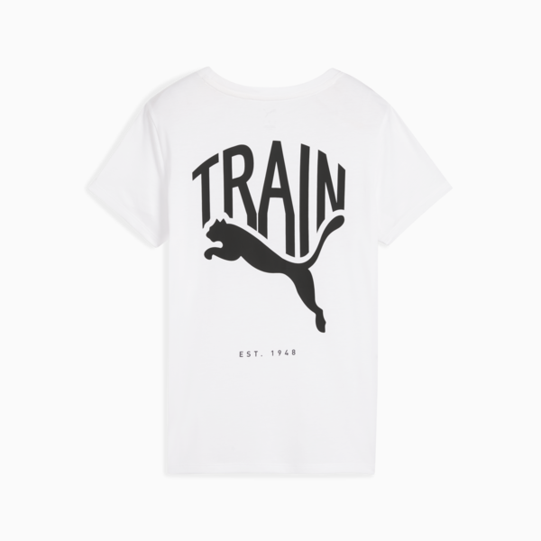 Remera de entrenamiento Graphics Illustration para mujer, PUMA White, large-ARG