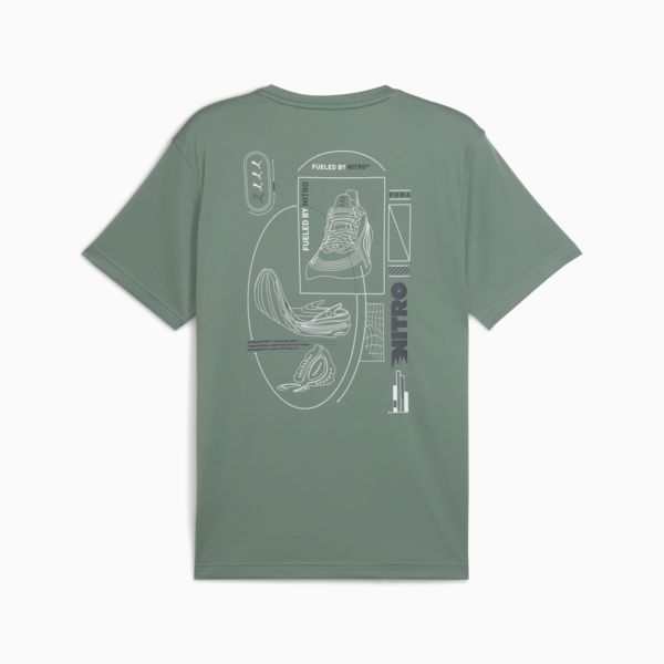 Remera de running Graphics NITRO™ para hombre, Green Moon, large-ARG