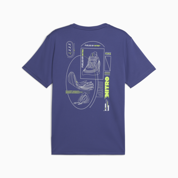 Remera de running Graphics NITRO™ para hombre, Blue Crystal, large-ARG