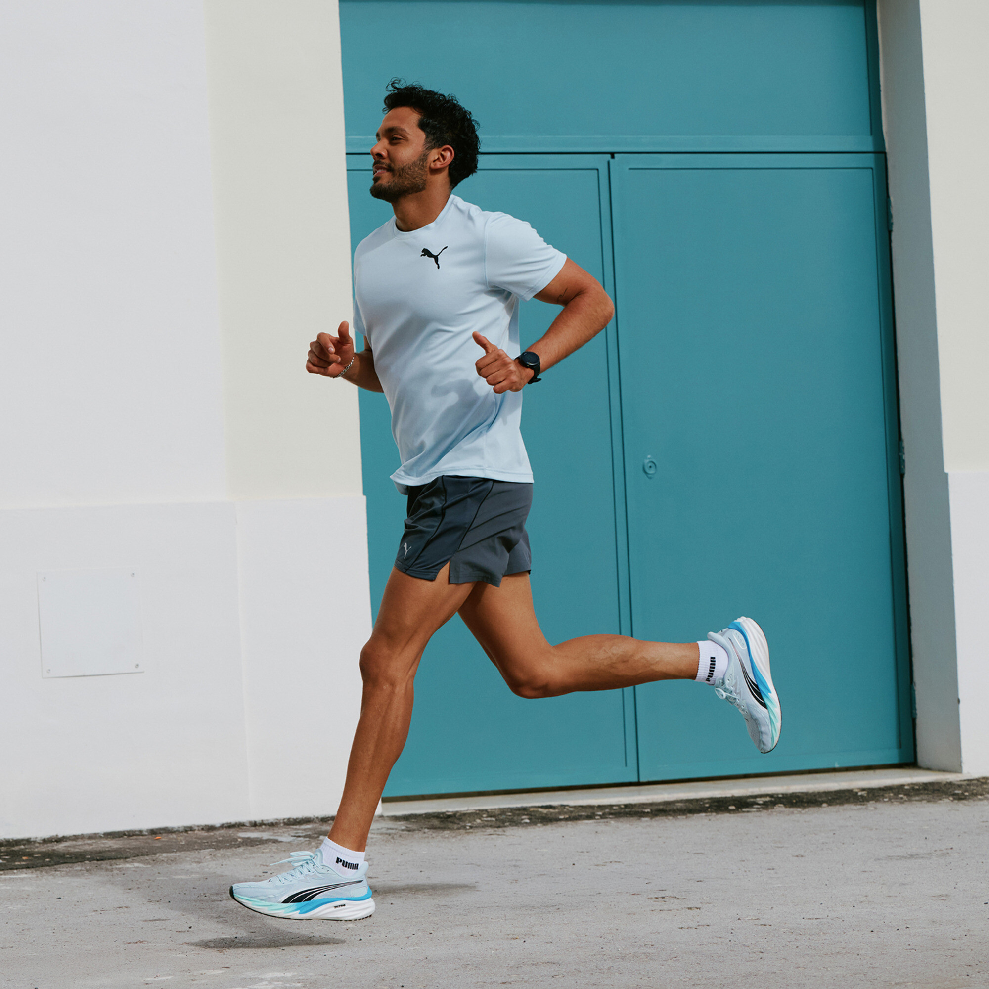 PUMA Graphics Running Faster T-shirt voor Heren, Maat L thumbnail 4