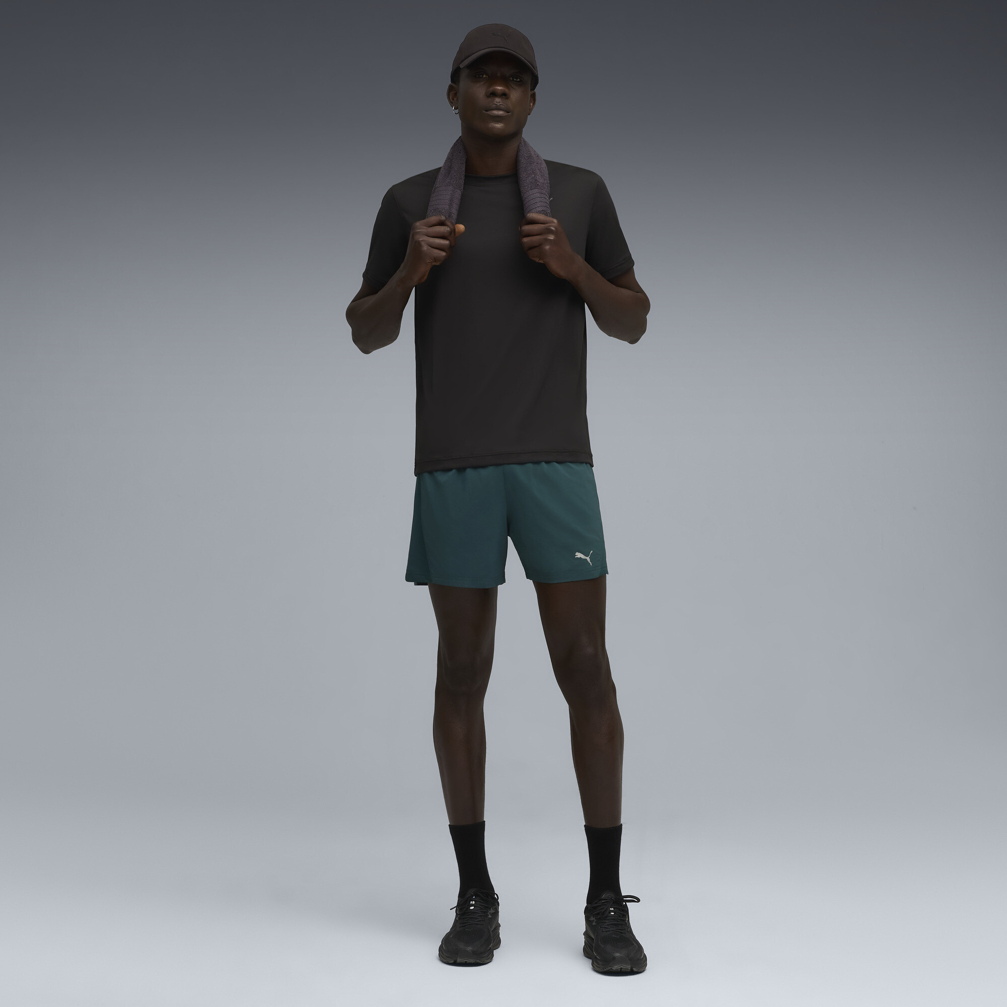 PUMA Graphics Running Faster T-shirt voor Heren, Zwart, Maat M thumbnail 4