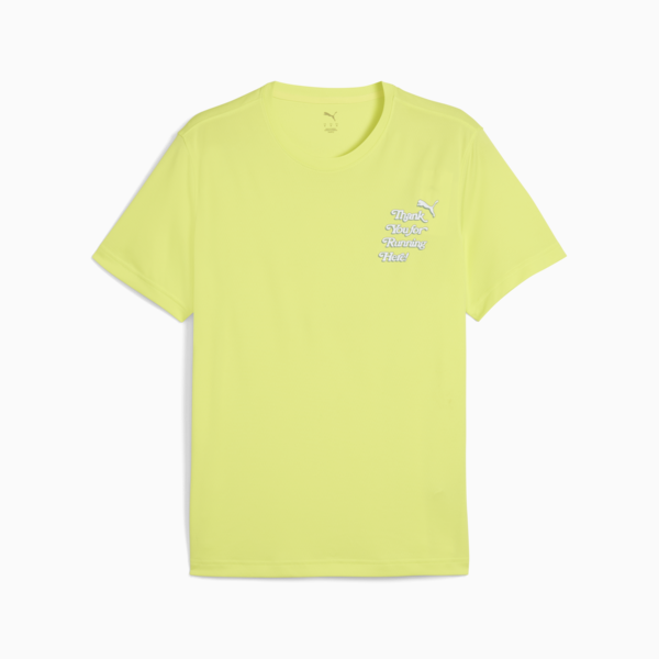 Playera de running Graphics Slogan para hombre, Lemon Sherbert, large-MEX