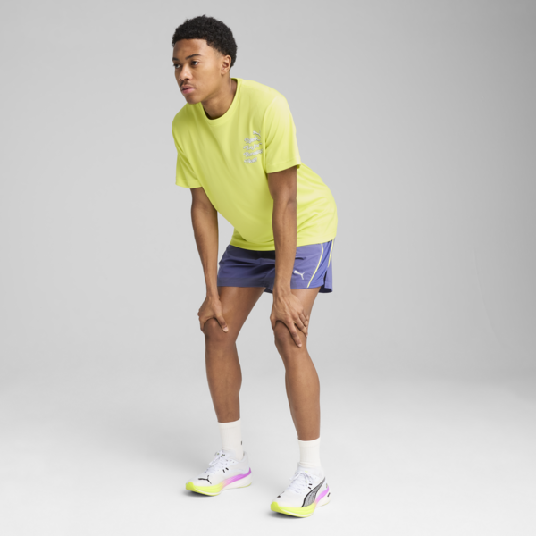 Playera de running Graphics Slogan para hombre, Lemon Sherbert, large-MEX
