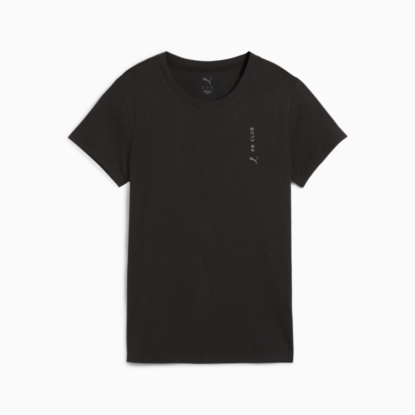 Club Graphic Running Tee Women, PUMA Black, large-MEX