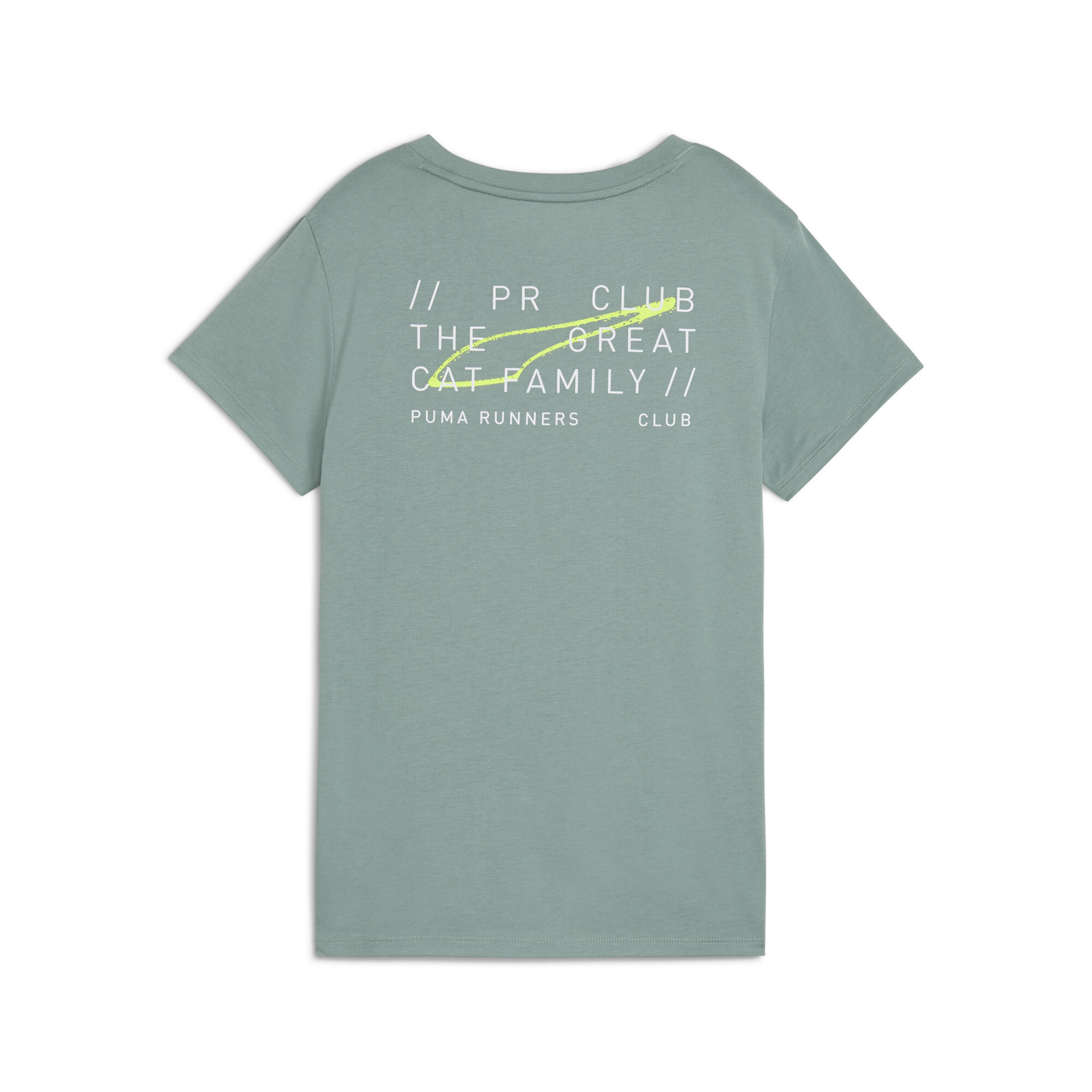 Club Graphic hardloopshirt voor Dames, Groen, Maat XL | PUMA
