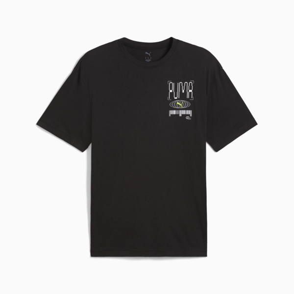 Remera de entrenamiento Graphics Illustrative para hombre, PUMA Black, large-ARG