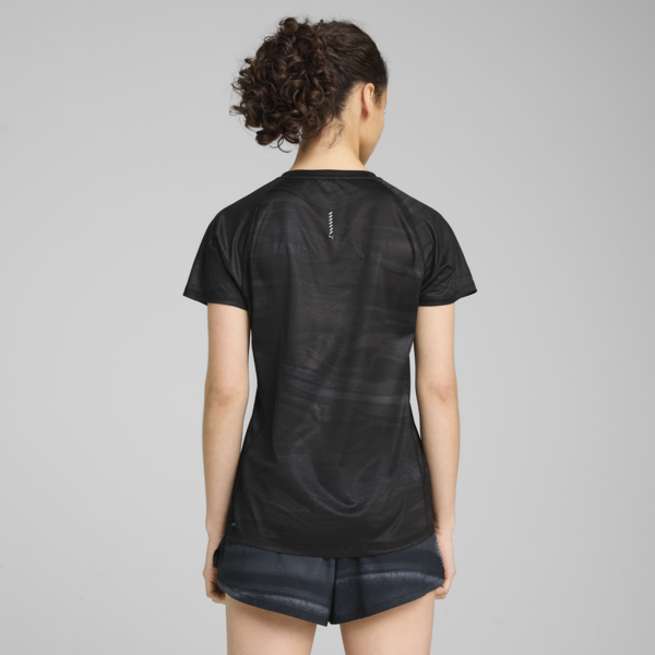 VELOCITY All-Over-Print Running Tee Women, PUMA Black, large-MEX