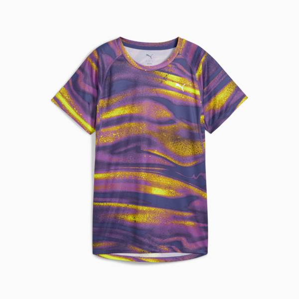 VELOCITY All-Over-Print Running Tee Women, Wild Berry, large-ZAF