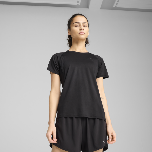 VELOCITY Running Tee Women, PUMA Black, large-ZAF