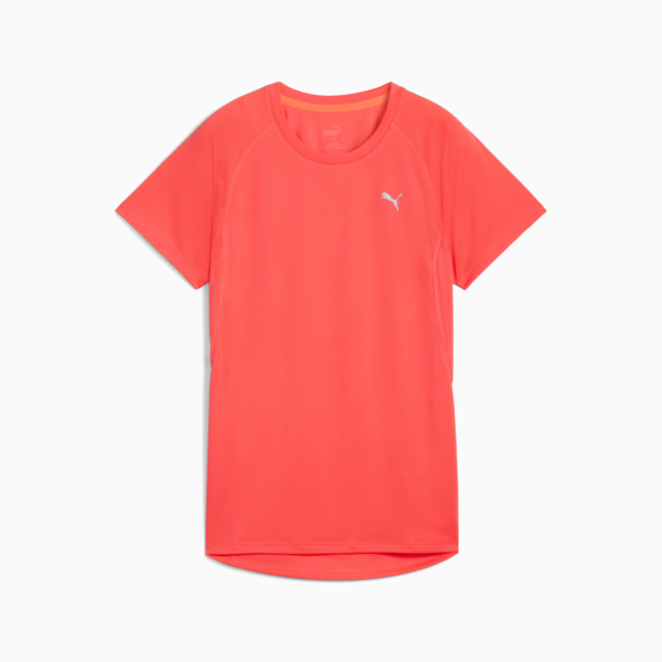 VELOCITY Running Tee Women, Glowing Red, large-MEX