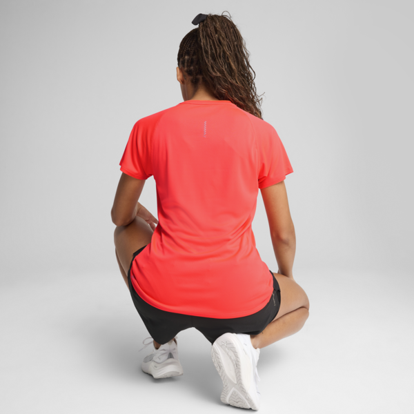 VELOCITY Running Tee Women, Glowing Red, large-MEX