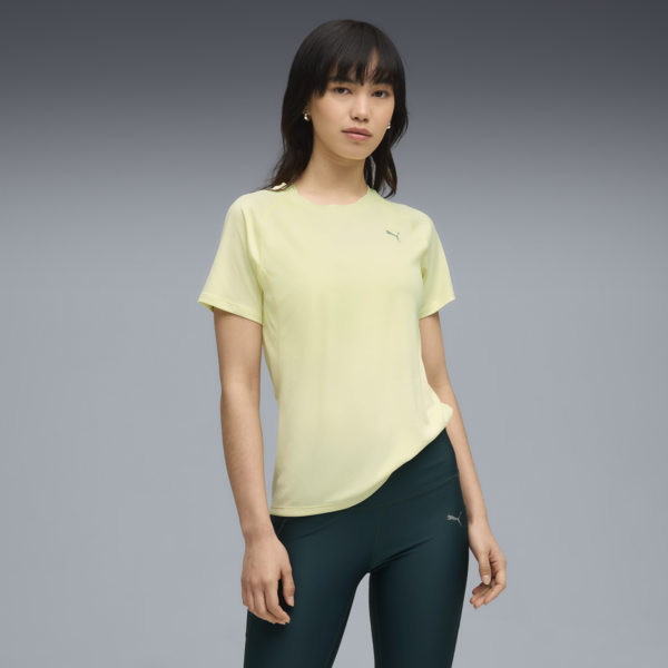VELOCITY Running Tee Women, Gold Moon, large-ZAF