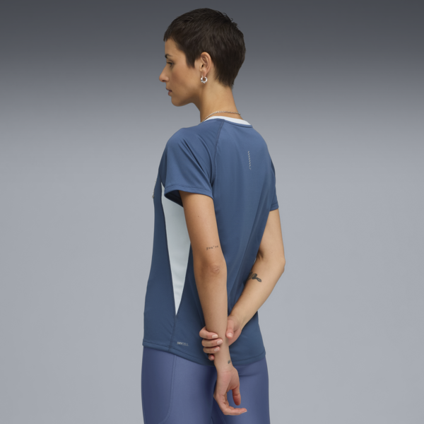 Remera de running VELOCITY II para mujer, Dark Indigo, large-ARG