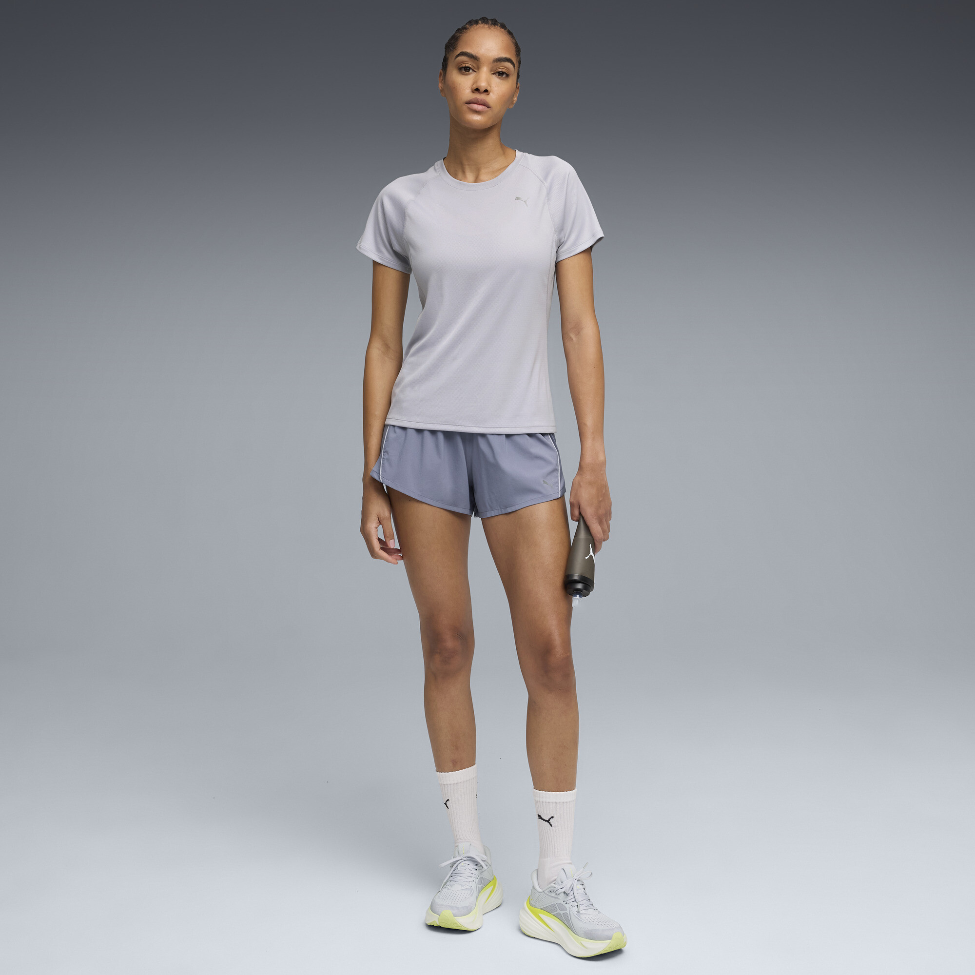 PUMA VELOCITY hardloopshirt voor Dames, Zilver, Maat L thumbnail 5