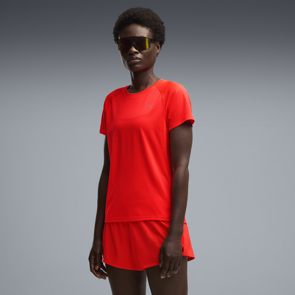 VELOCITY Running T-Shirt Women in Ultra Red by PUMA, Small